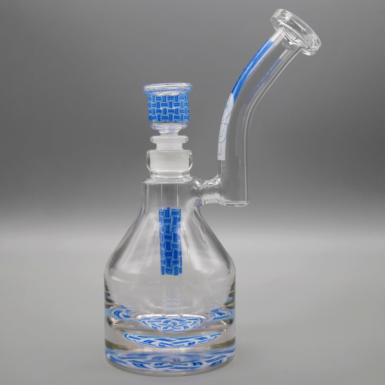 Basket Blue — Basketweave Henny Pounder Bubbler (view 5)