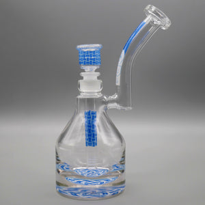 Basket Blue — Basketweave Henny Pounder Bubbler (view 5)