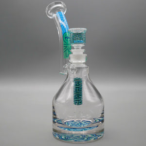 Basket Cyan — Basketweave Henny Pounder Bubbler (view 1)