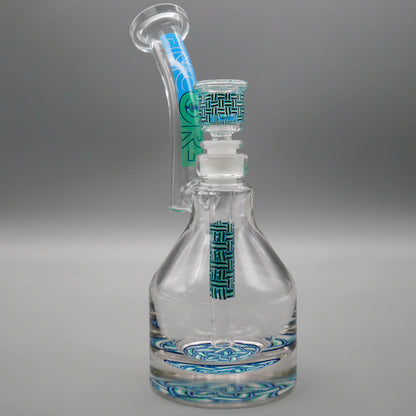 9" Encore Collection Basketweave Henny Pounder Bubbler Bong