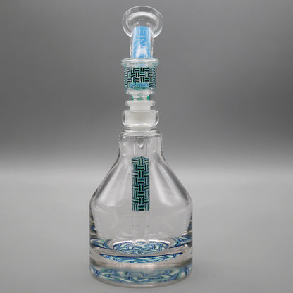 9" Encore Collection Basketweave Henny Pounder Bubbler Bong