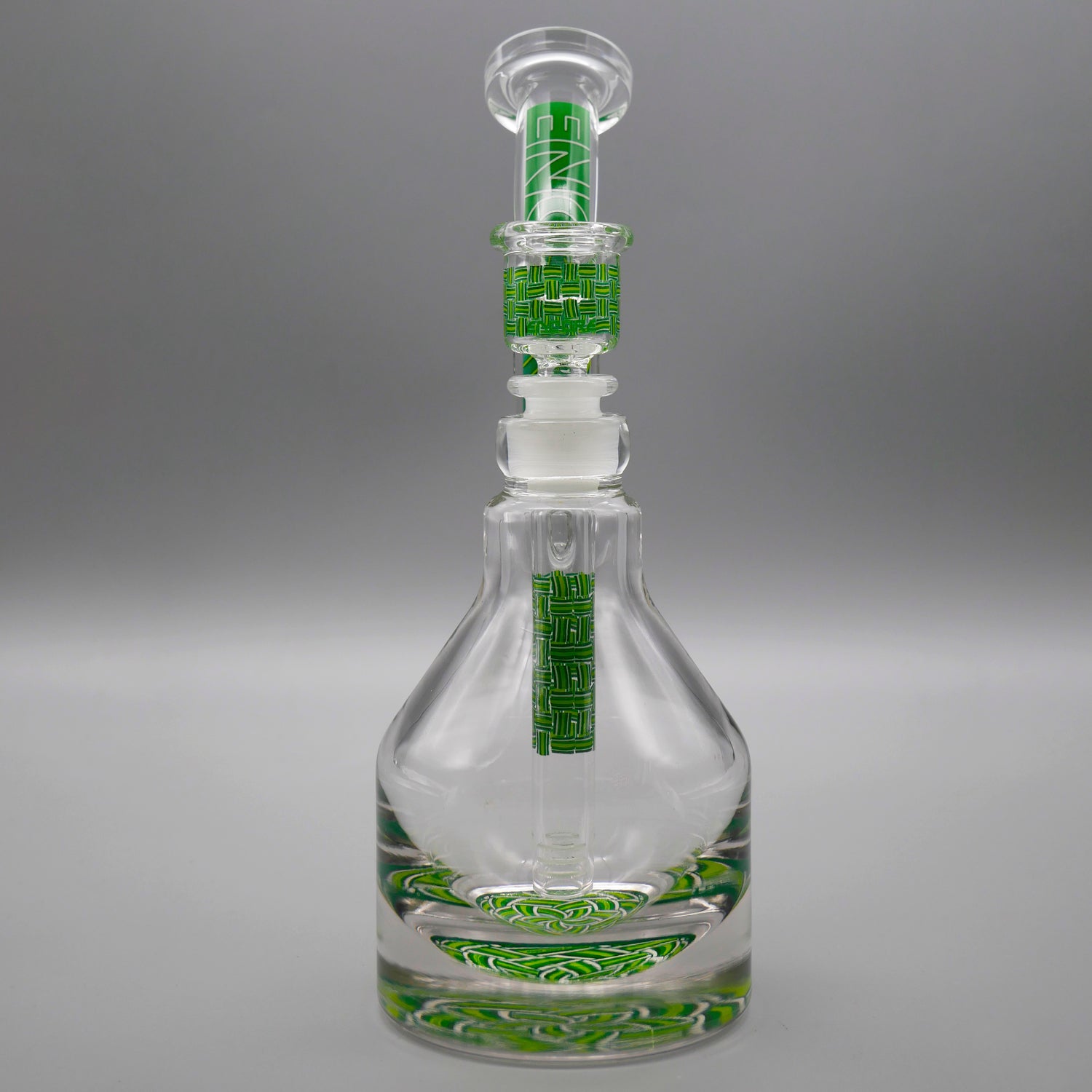 Basket Green — Basketweave Henny Pounder Bubbler (view 2)