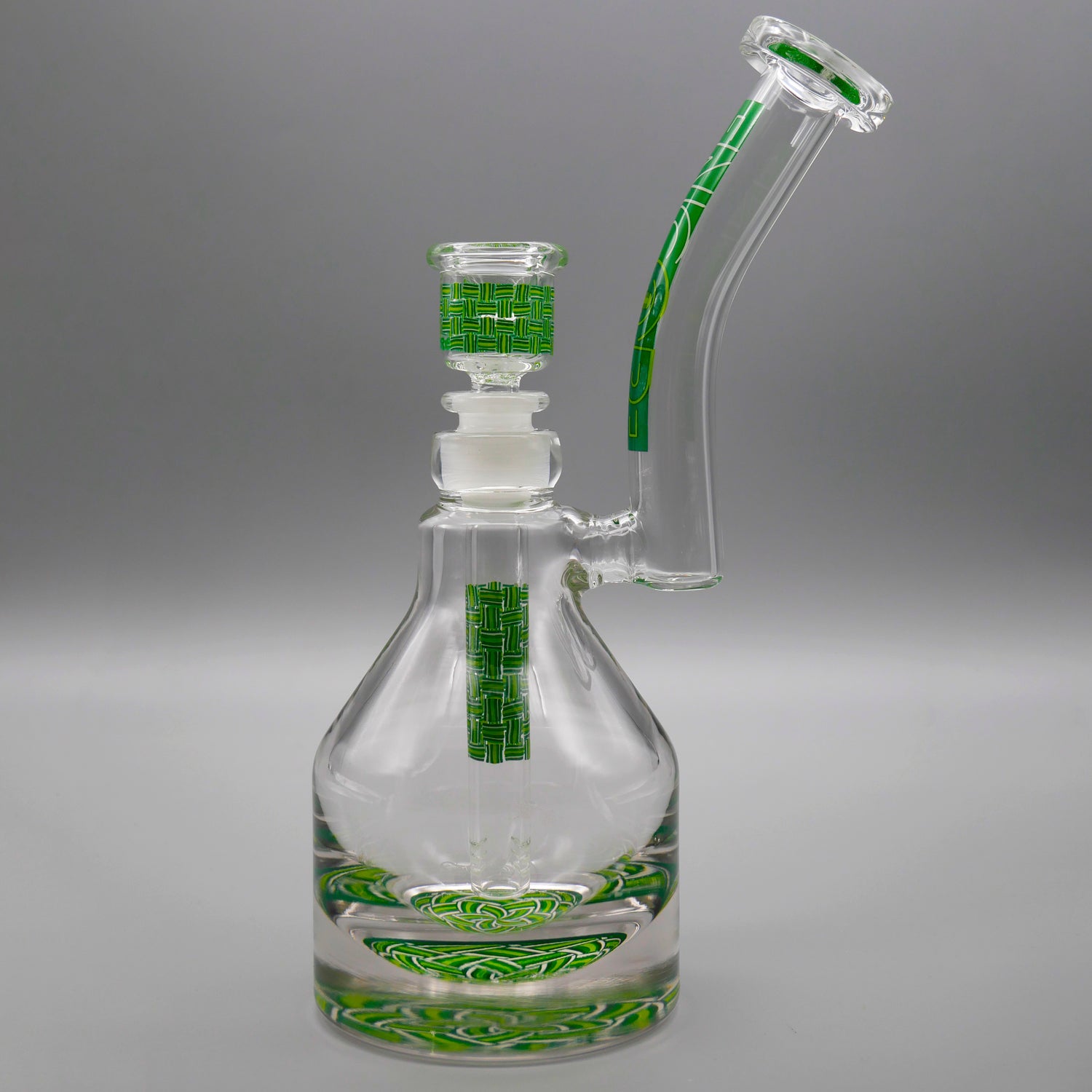 Basket Green — Basketweave Henny Pounder Bubbler (view 3)