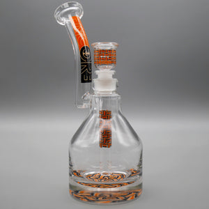 Basket Orange — Basketweave Henny Pounder Bubbler (view 1)