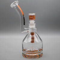 Basket Orange — Basketweave Henny Pounder Bubbler (view 2)