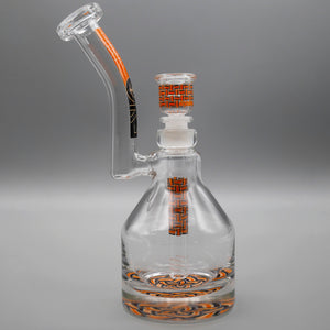 Basket Orange — Basketweave Henny Pounder Bubbler (view 2)