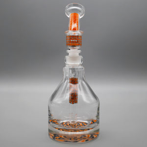 Basket Orange — Basketweave Henny Pounder Bubbler (view 3)