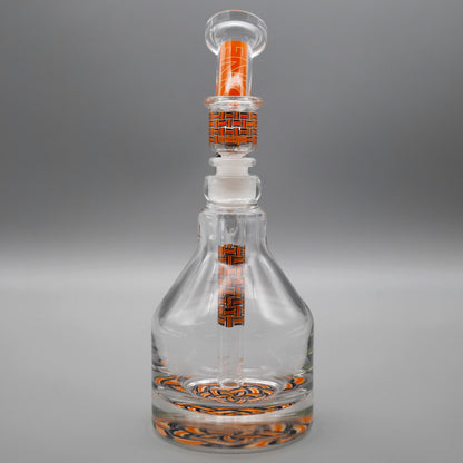 9" Encore Collection Basketweave Henny Pounder Bubbler Bong