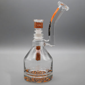 Basket Orange — Basketweave Henny Pounder Bubbler (view 4)