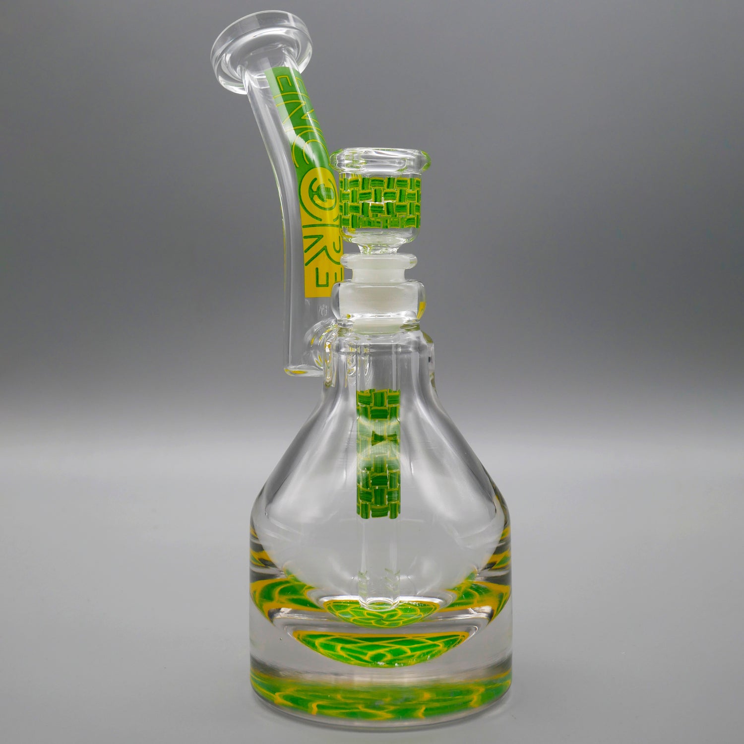 Basket Yellow — Basketweave Henny Pounder Bubbler (view 1)