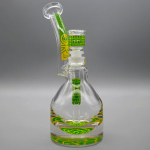 Basket Yellow — Basketweave Henny Pounder Bubbler (view 1)