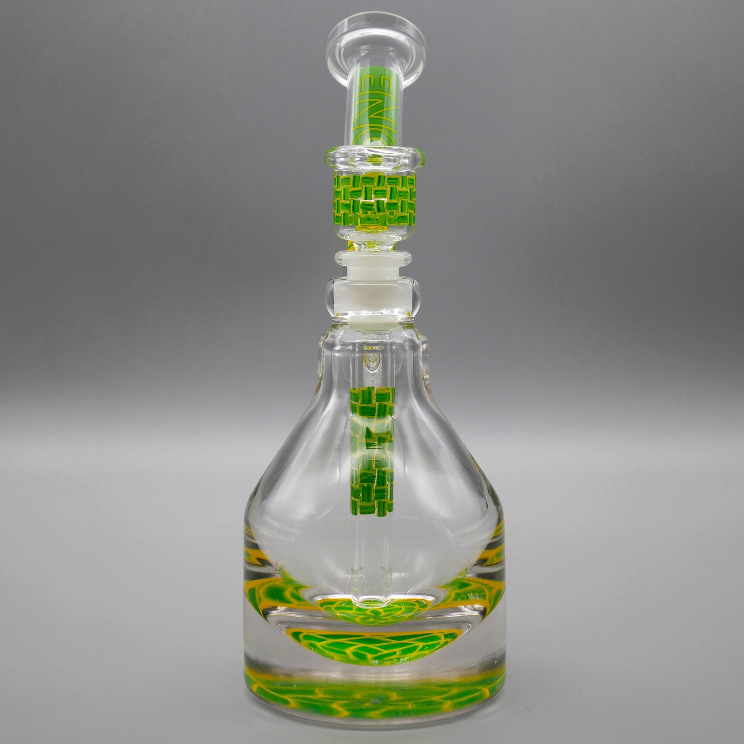 Basket Yellow — Basketweave Henny Pounder Bubbler (view 2)