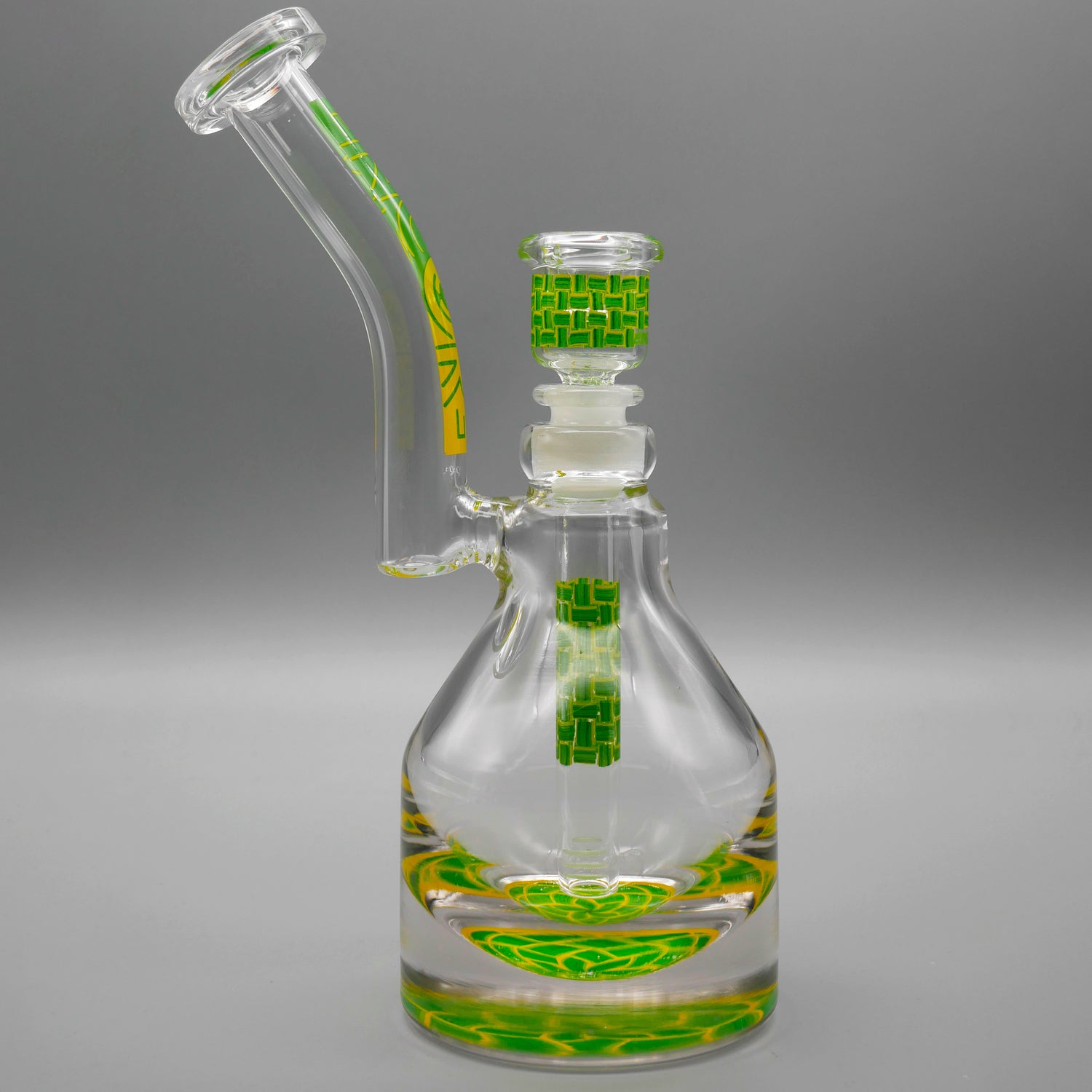 Basket Yellow — Basketweave Henny Pounder Bubbler (view 3)