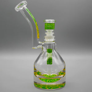 Basket Yellow — Basketweave Henny Pounder Bubbler (view 3)