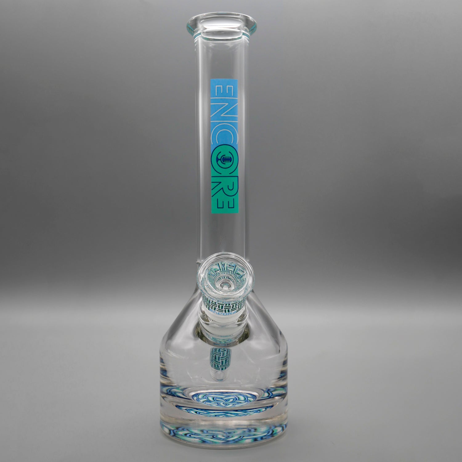 Basket Cyan — 11" Basketweave Henny Pounder (view 2)