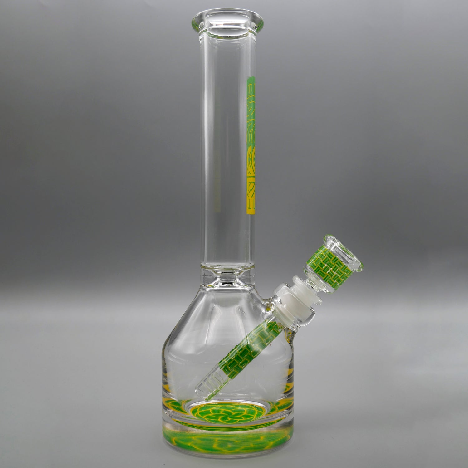 Basket Yellow — 11" Basketweave Henny Pounder (view 1)