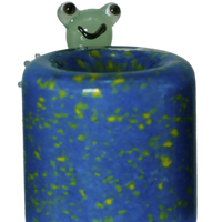 Frog Fritter Color Glass Bowl Slide
