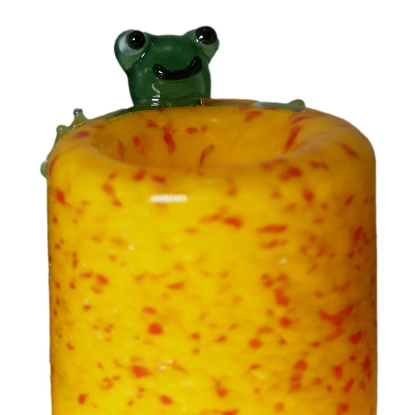 Frog Fritter Color Glass Bowl Slide