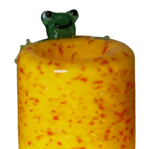 Frog Fritter Color Glass Bowl Slide