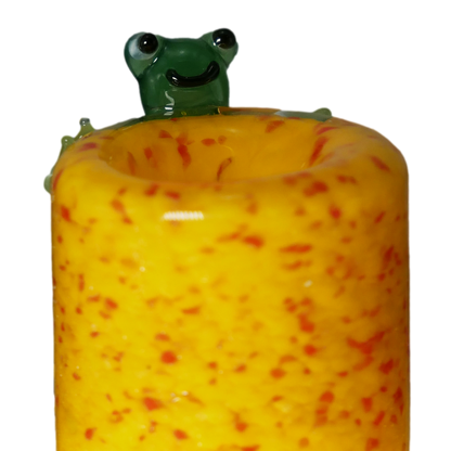 Frog Fritter Color Glass Bowl Slide