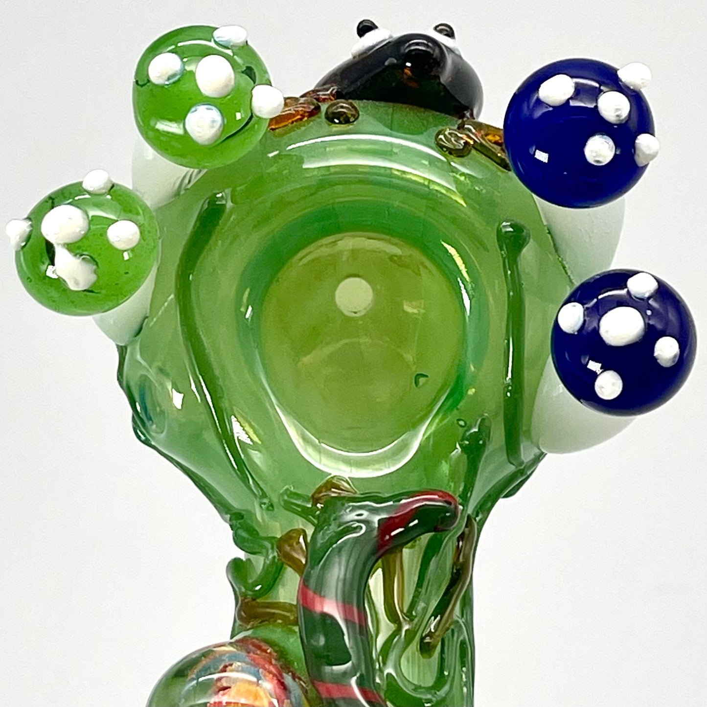 5" Forest w/ Frog, Caterpillar, and Mushrooms Hand Pipe