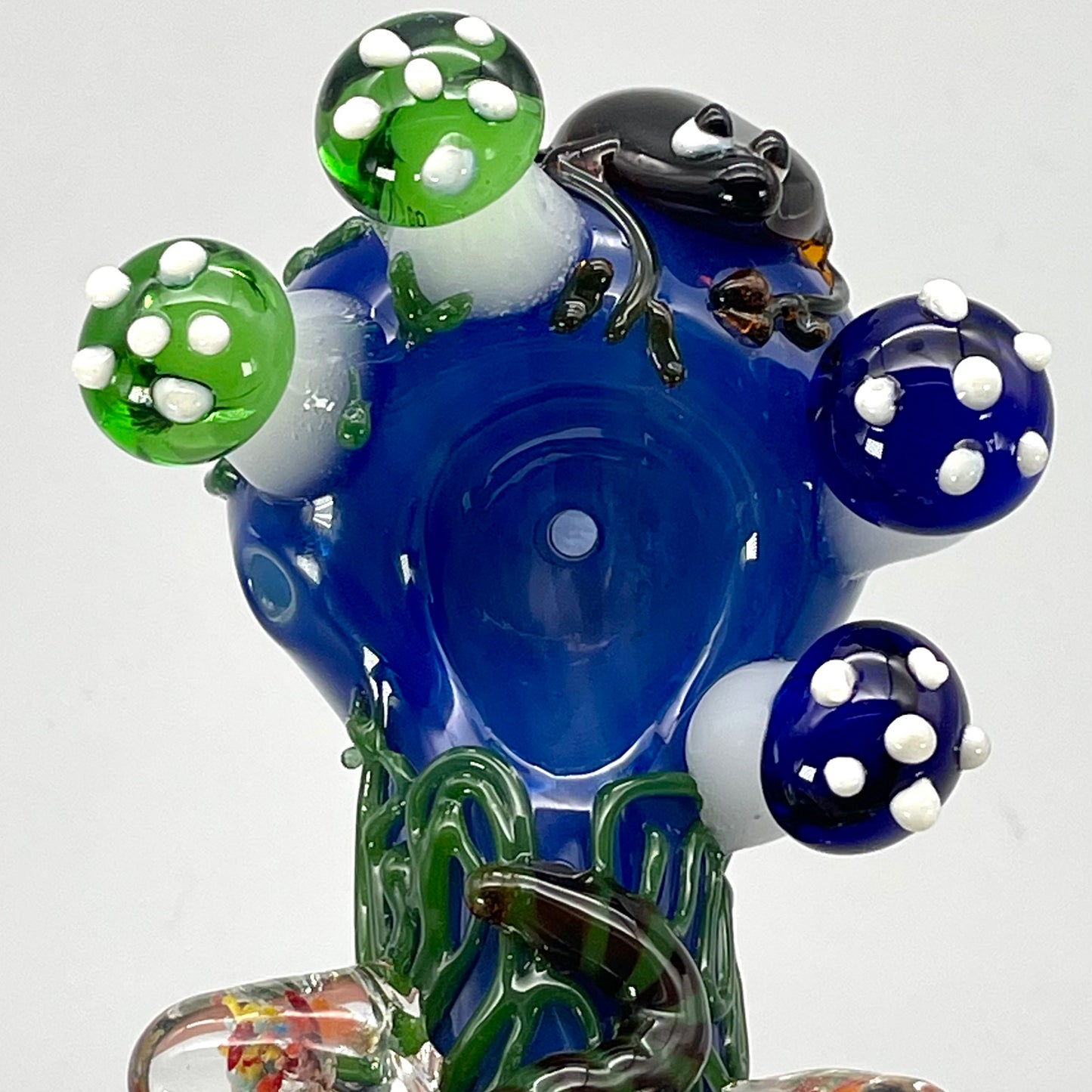 5" Forest w/ Frog, Caterpillar, and Mushrooms Hand Pipe