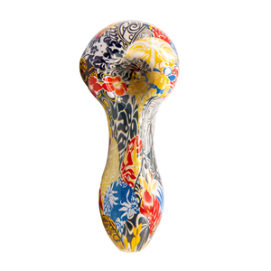 4" Kaleidoscope Inside-Out Glass Hand Pipe | Encore
