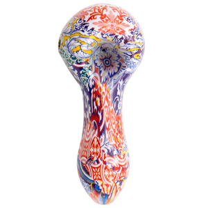 4" Kaleidoscope Inside-Out Glass Hand Pipe | Encore