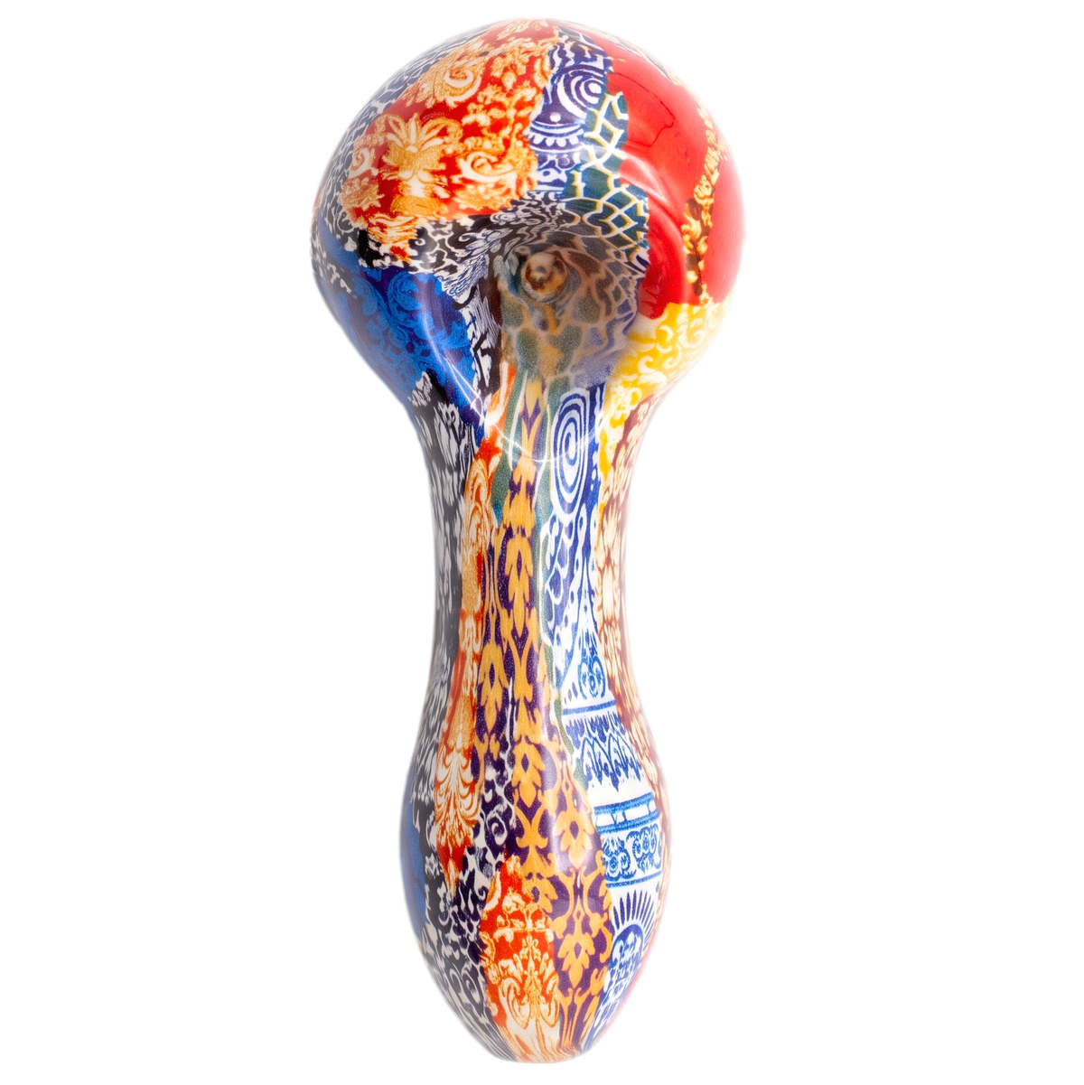 4" Kaleidoscope Inside-Out Glass Hand Pipe | Encore