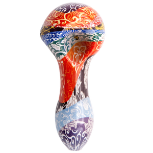 4" Kaleidoscope Inside-Out Glass Hand Pipe | Encore