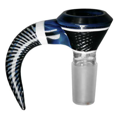 Thick Multi-layer Spiral Horn Glass Bowl Slide