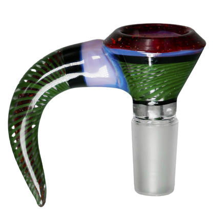 Thick Multi-layer Spiral Horn Glass Bowl Slide