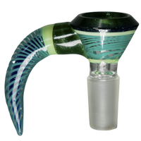 Thick Multi-layer Spiral Horn Glass Bowl Slide