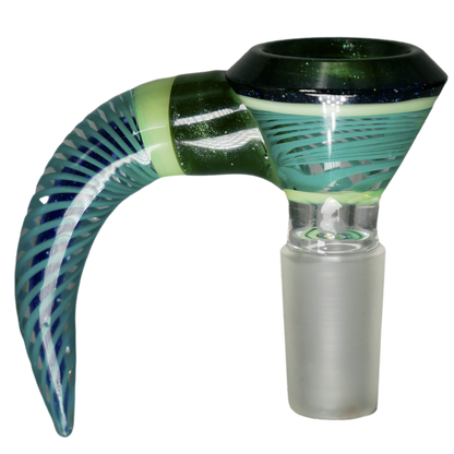 Thick Multi-layer Spiral Horn Glass Bowl Slide