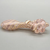 5" Fumed 3-Hole Spoon w/ Flattened Mouthpiece and Steamroller Style Carb Hand Pipe