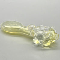 5" Fumed 3-Hole Spoon w/ Flattened Mouthpiece and Steamroller Style Carb Hand Pipe