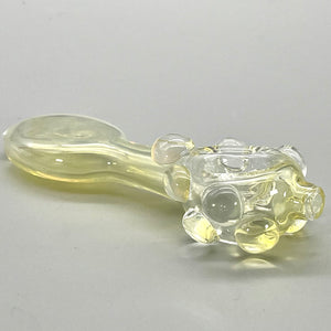 5" Fumed 3-Hole Spoon w/ Flattened Mouthpiece and Steamroller Style Carb Hand Pipe