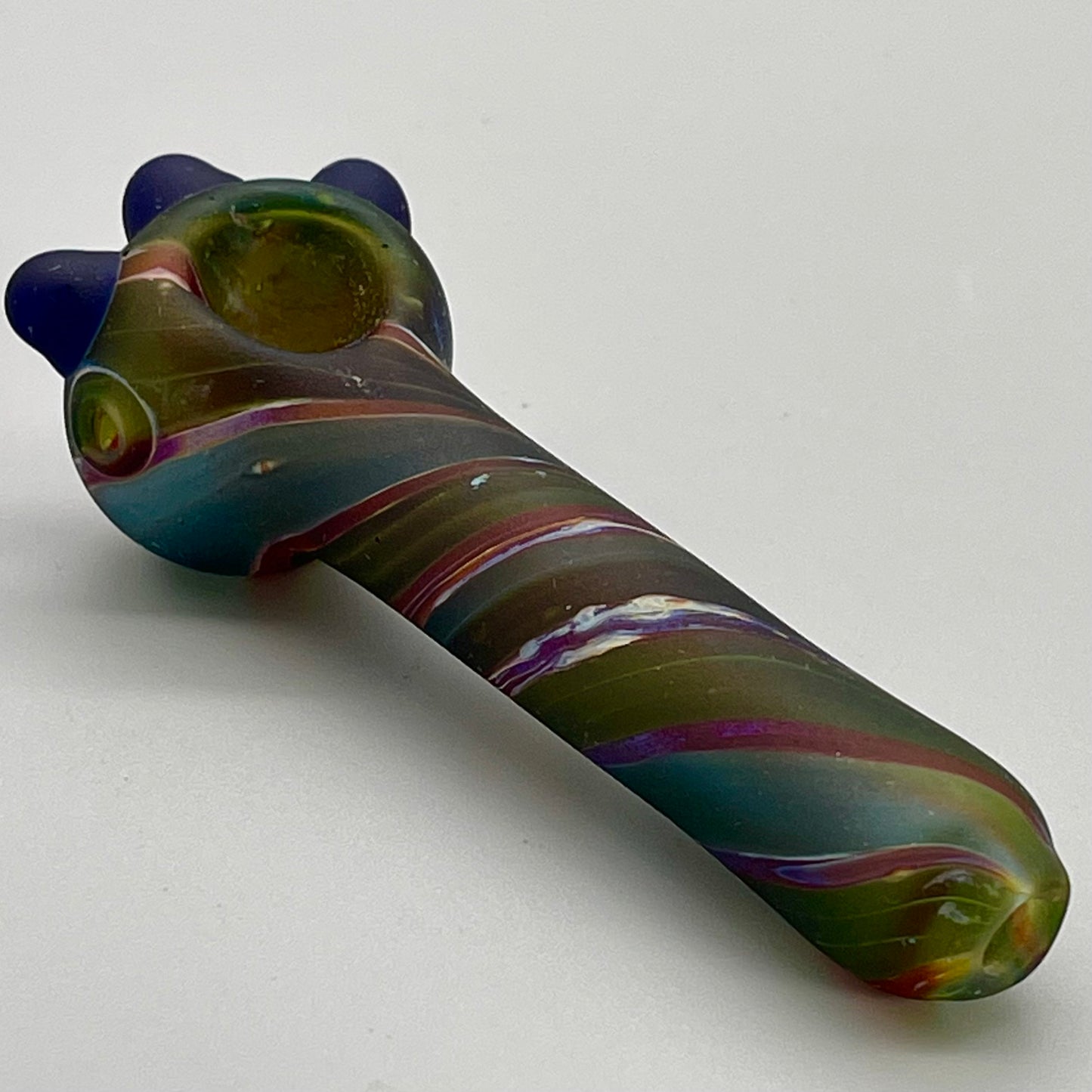 4.5" Sandblast Spiral Spoon Hand Pipe