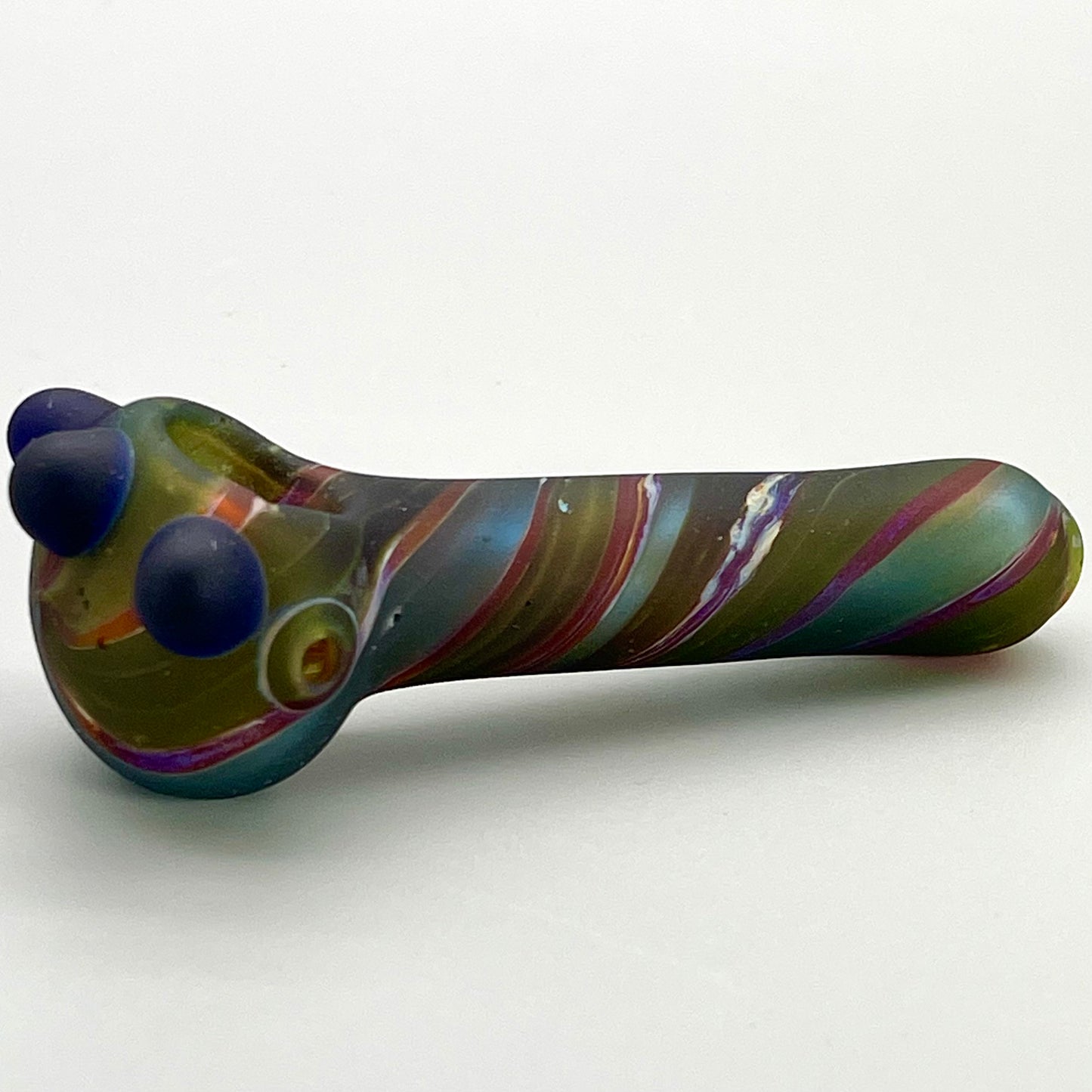4.5" Sandblast Spiral Spoon Hand Pipe