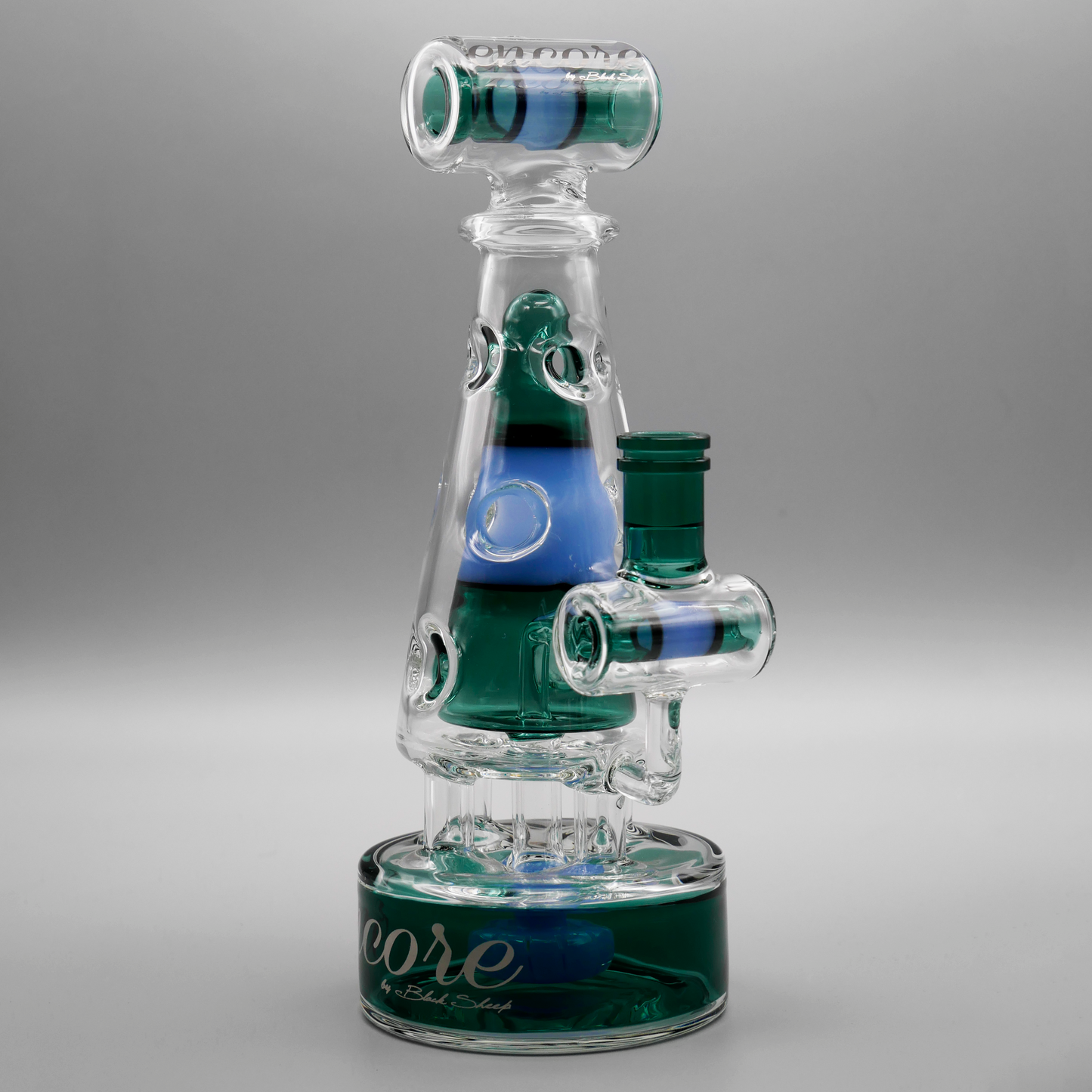 9" Encore Collection Fab Trophy Dab rig w/ 2-tone Accents and Showerhead Perc