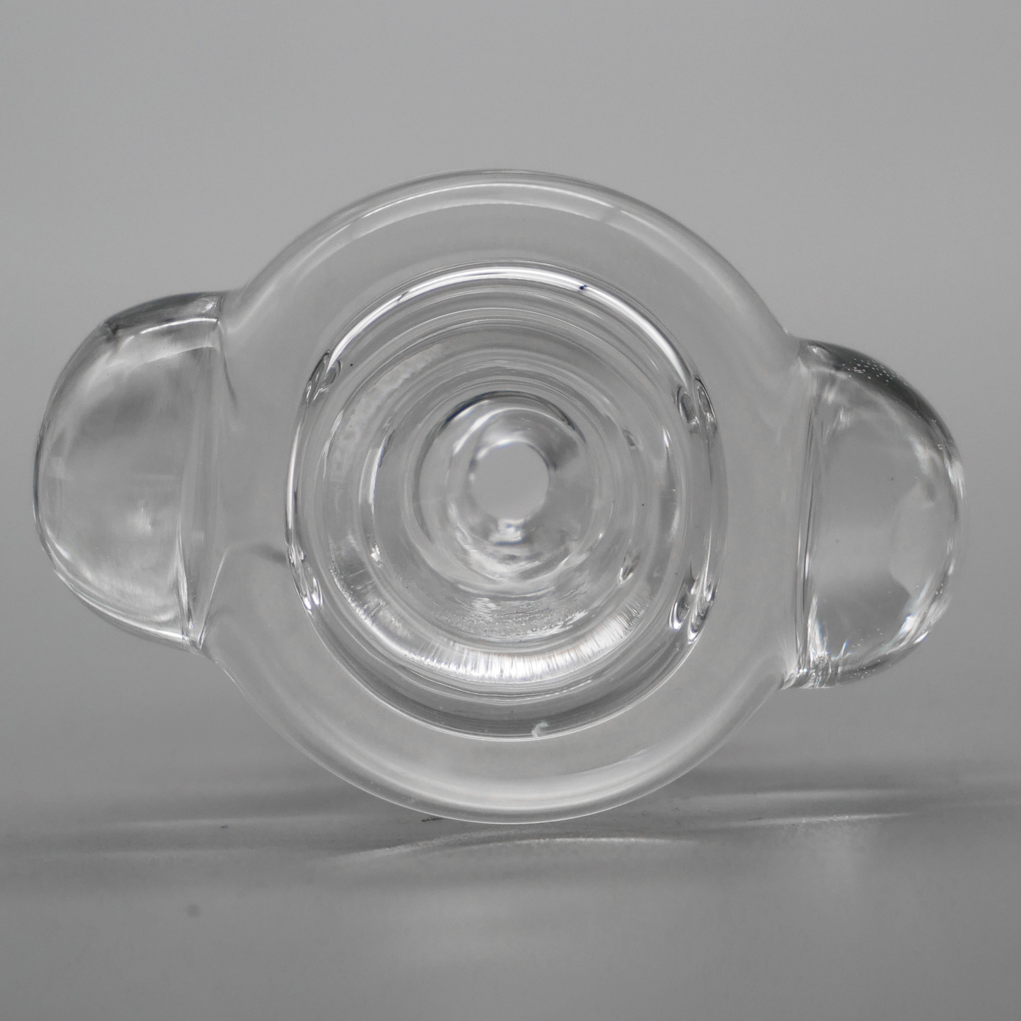 Thick Bubble Marble Clear Glass Bowl Slide