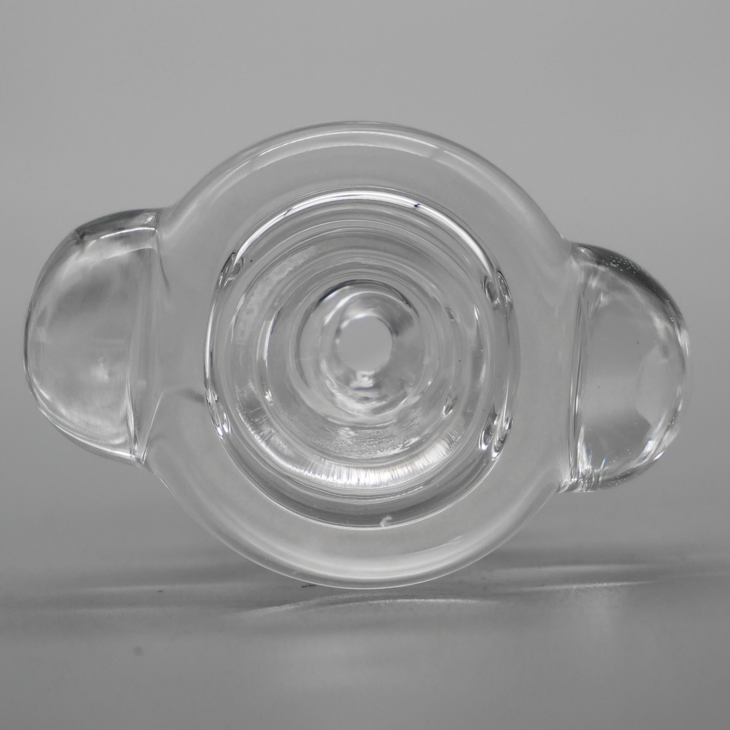 3PACK Thick Bubble Marble Clear Glass Bowl Slide