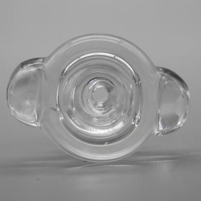 Thick Bubble Marble Clear Glass Bowl Slide