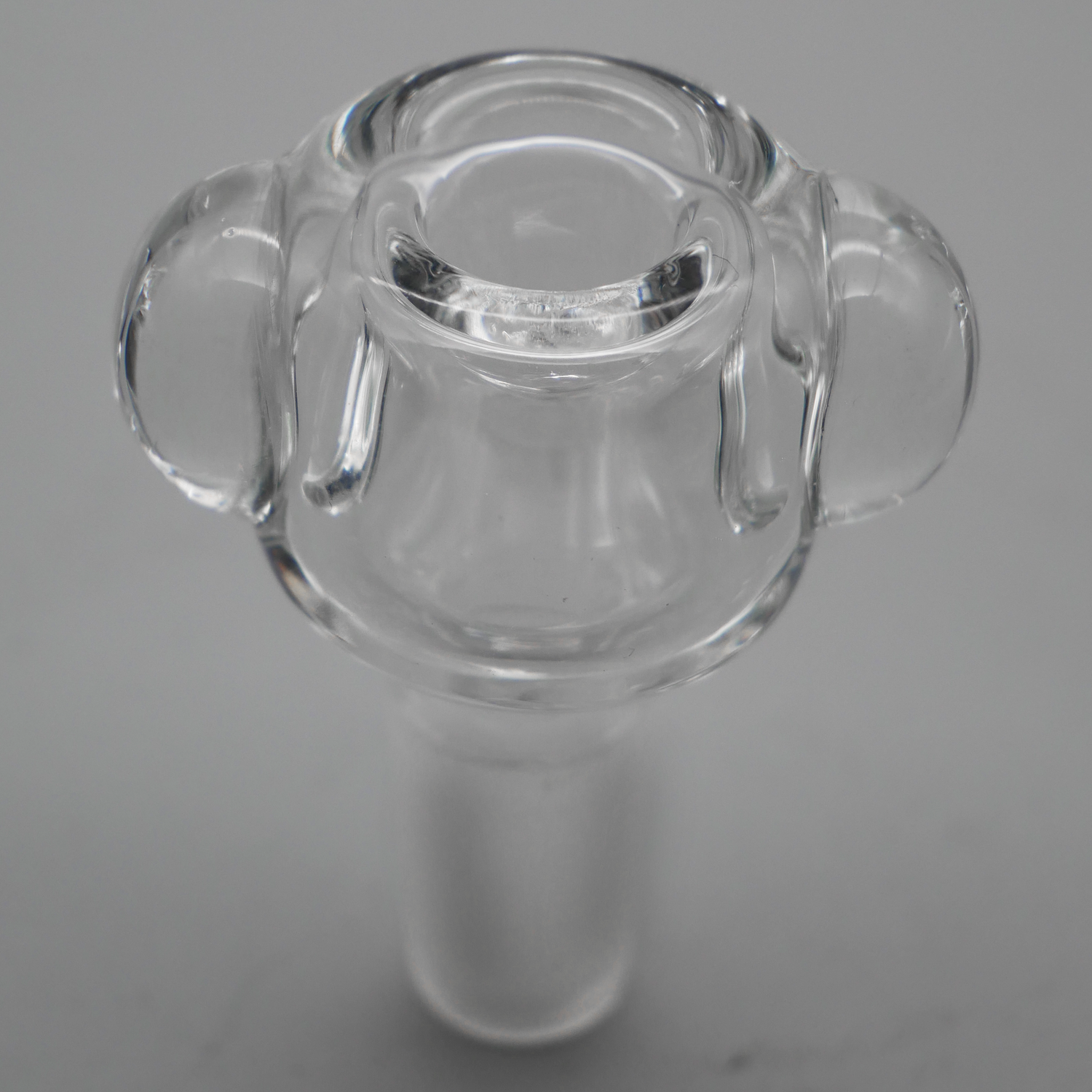 3PACK Thick Bubble Marble Clear Glass Bowl Slide
