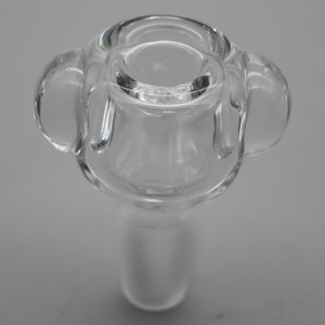 3PACK Thick Bubble Marble Clear Glass Bowl Slide