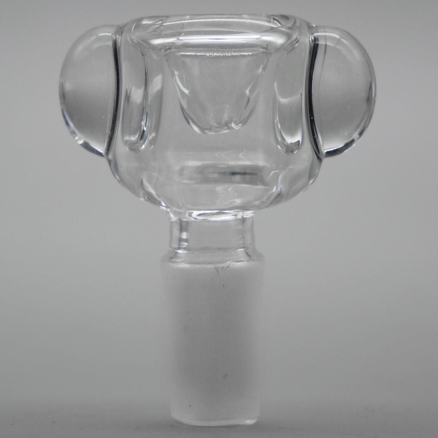 3PACK Thick Bubble Marble Clear Glass Bowl Slide