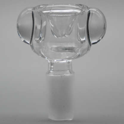 Thick Bubble Marble Clear Glass Bowl Slide