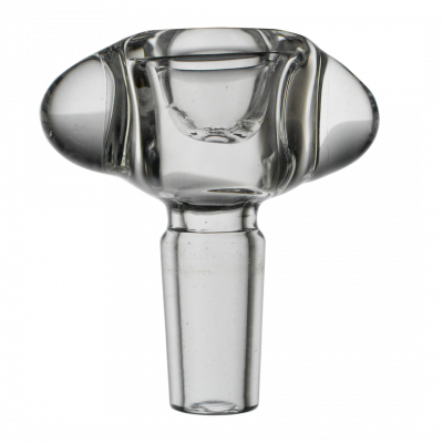 3PACK Thick Bubble Marble Clear Glass Bowl Slide
