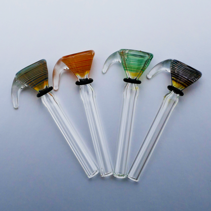 9.5mm Old School Spiral Funel Glass Bowl Slide