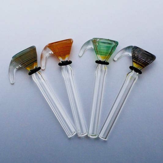 9.5mm Old School Spiral Funel Glass Bowl Slide